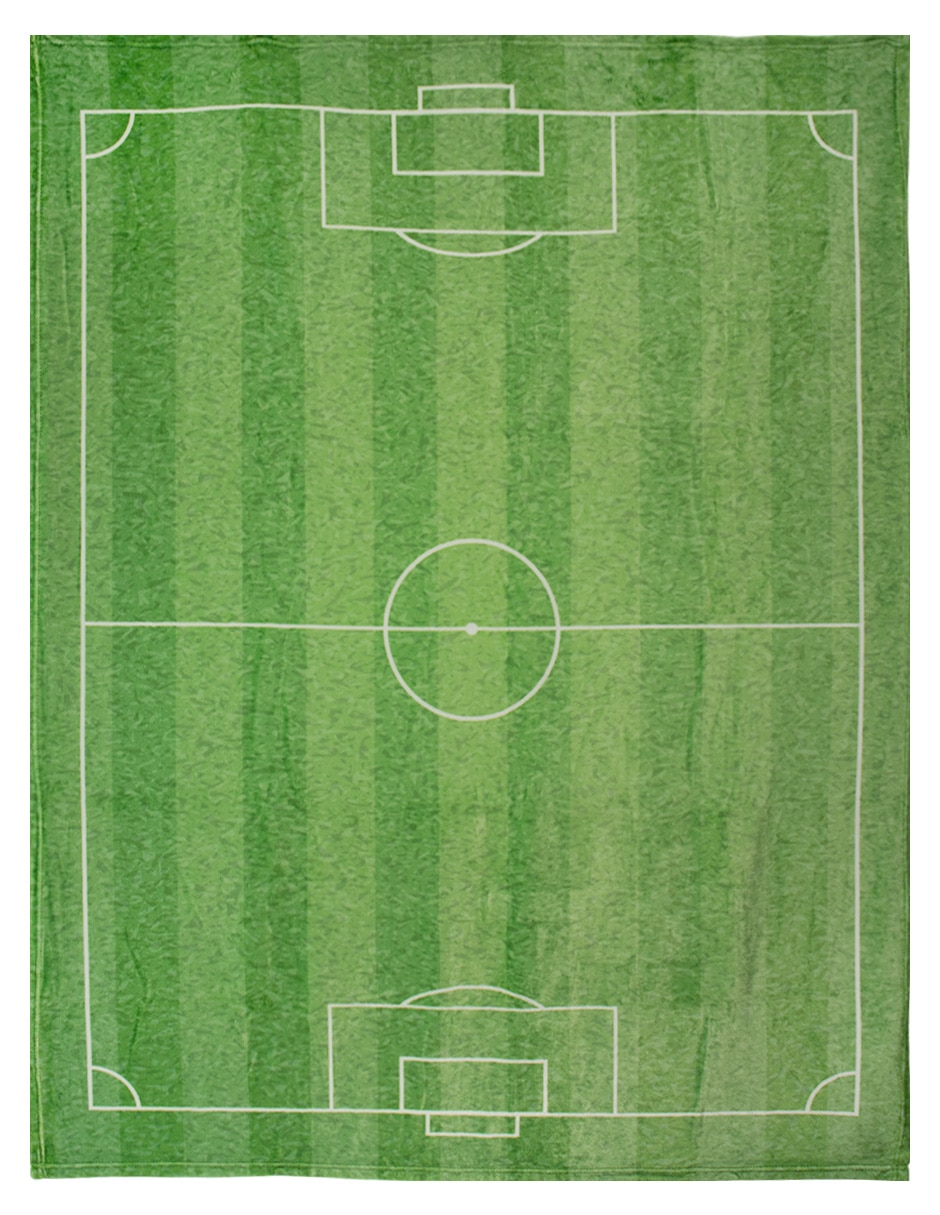 Frazada de tejido suave En la cancha fútbol 4